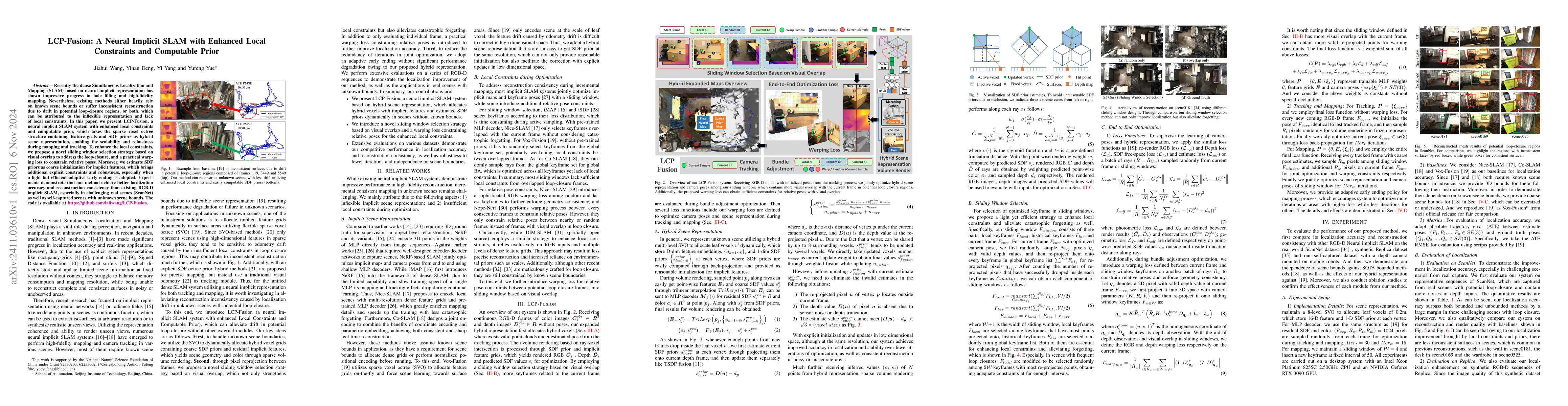Thumbnail for LCP-Fusion: A Neural Implicit SLAM with Enhanced Local Constraints and
  Computable Prior