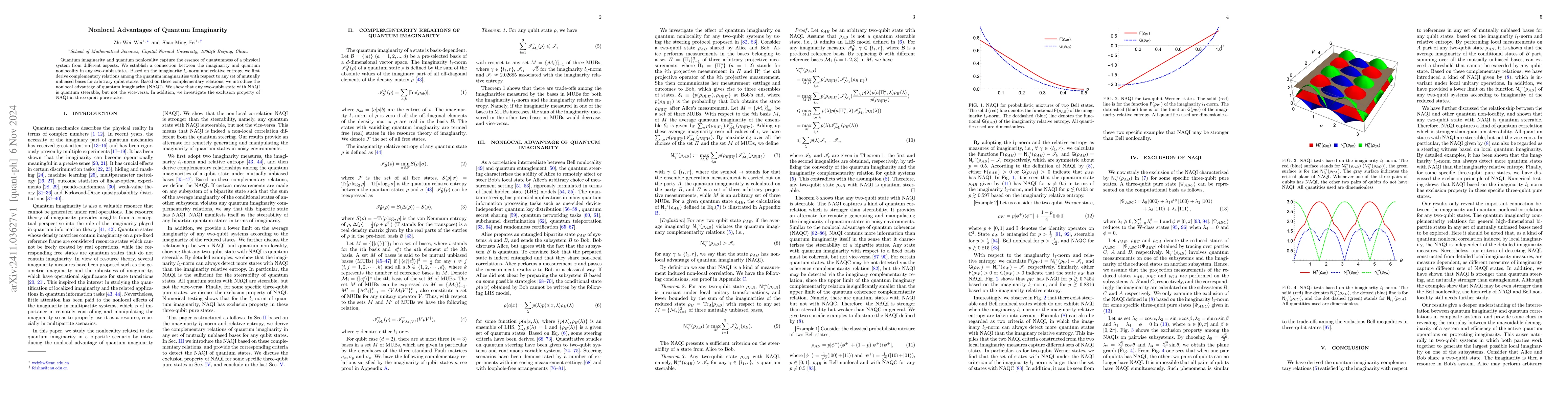 Thumbnail for Nonlocal Advantages of Quantum Imaginarity