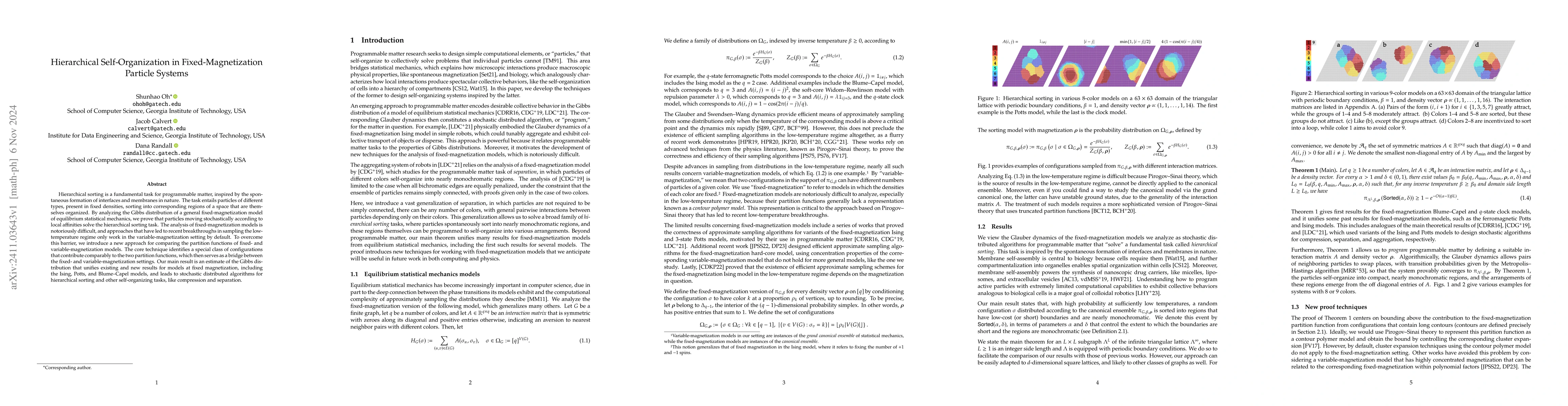 Thumbnail for Hierarchical Self-Organization in Fixed-Magnetization Particle Systems