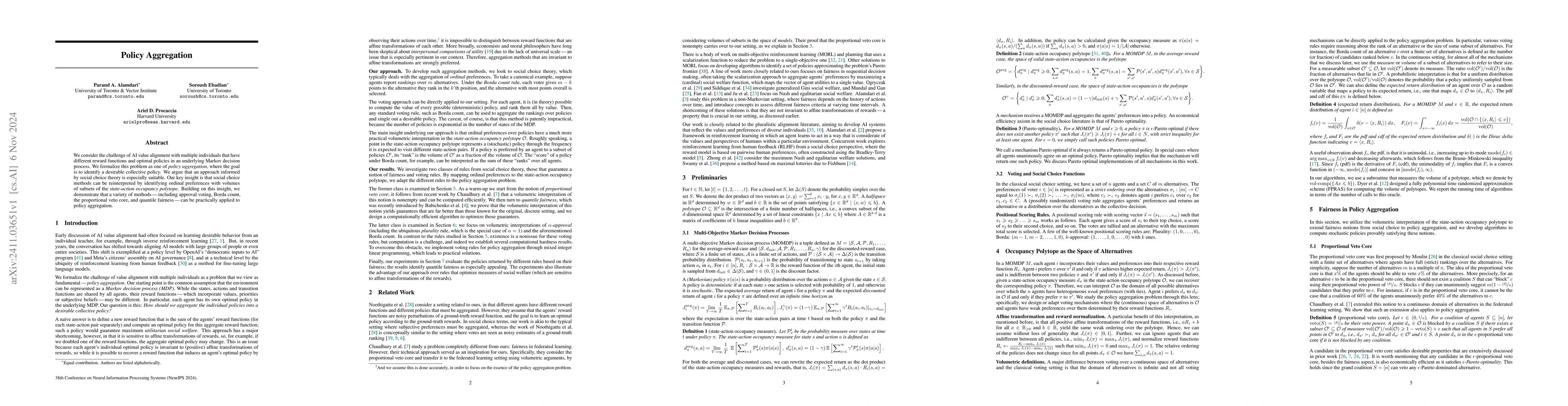 Thumbnail for Policy Aggregation