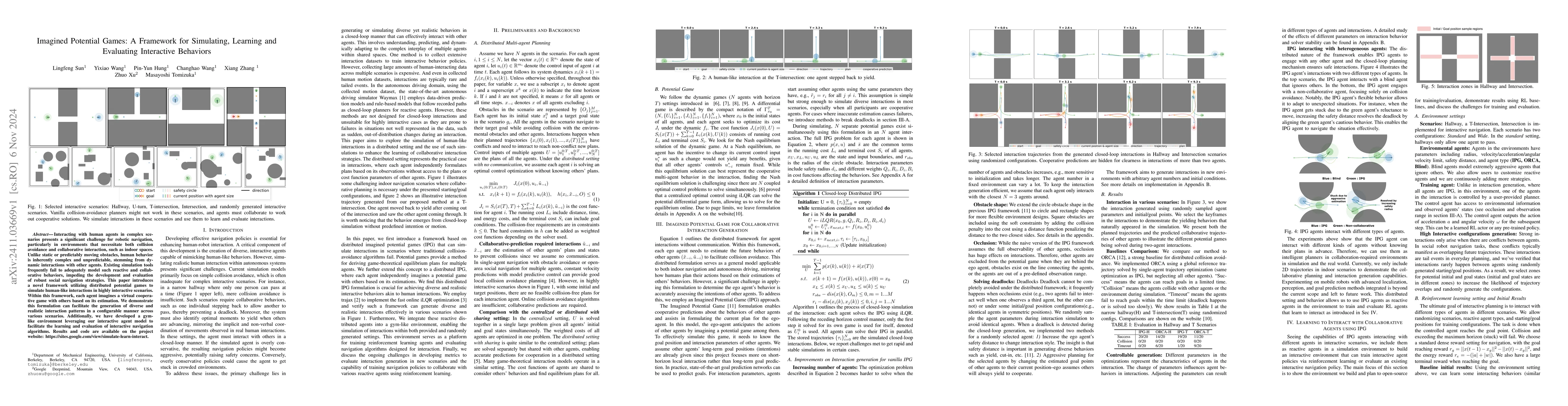 Thumbnail for Imagined Potential Games: A Framework for Simulating, Learning and
  Evaluating Interactive Behaviors