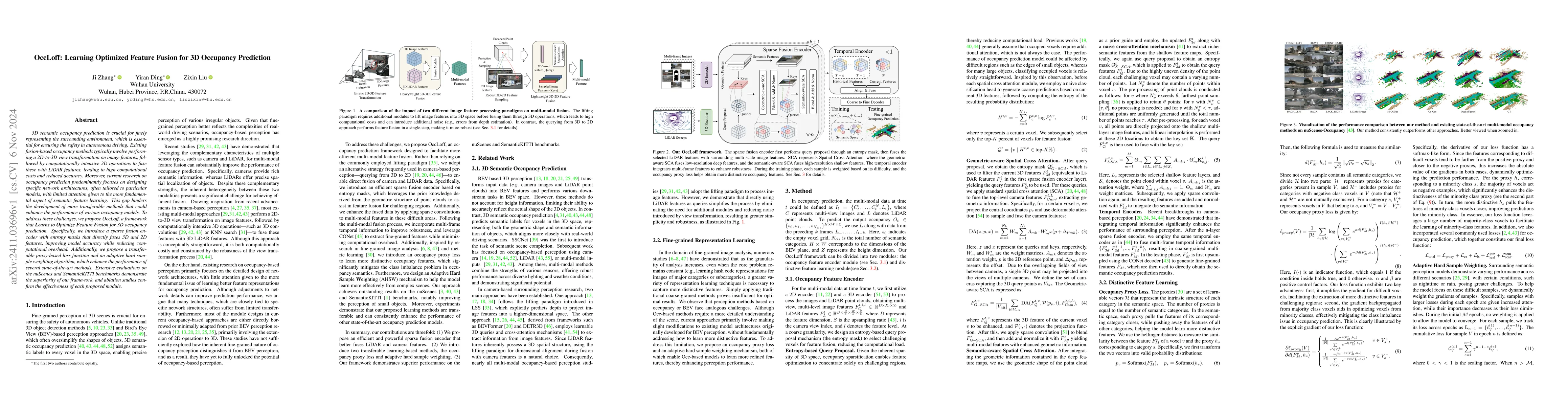 Thumbnail for OccLoff: Learning Optimized Feature Fusion for 3D Occupancy Prediction