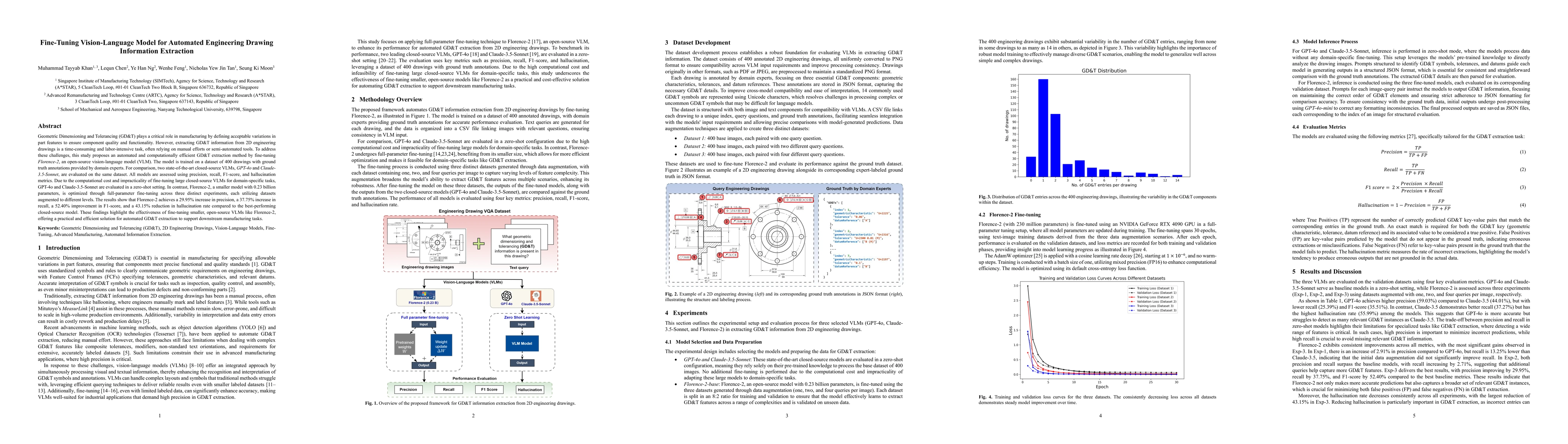 Thumbnail for Fine-Tuning Vision-Language Model for Automated Engineering Drawing
  Information Extraction