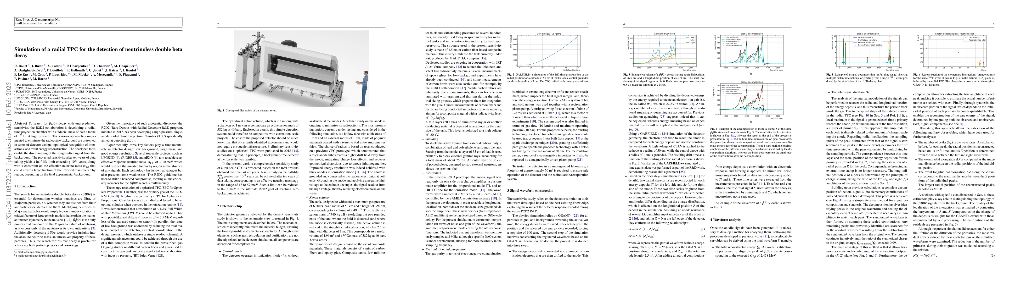 Thumbnail for Performances of a radial TPC for the detection of neutrinoless double
  beta decay