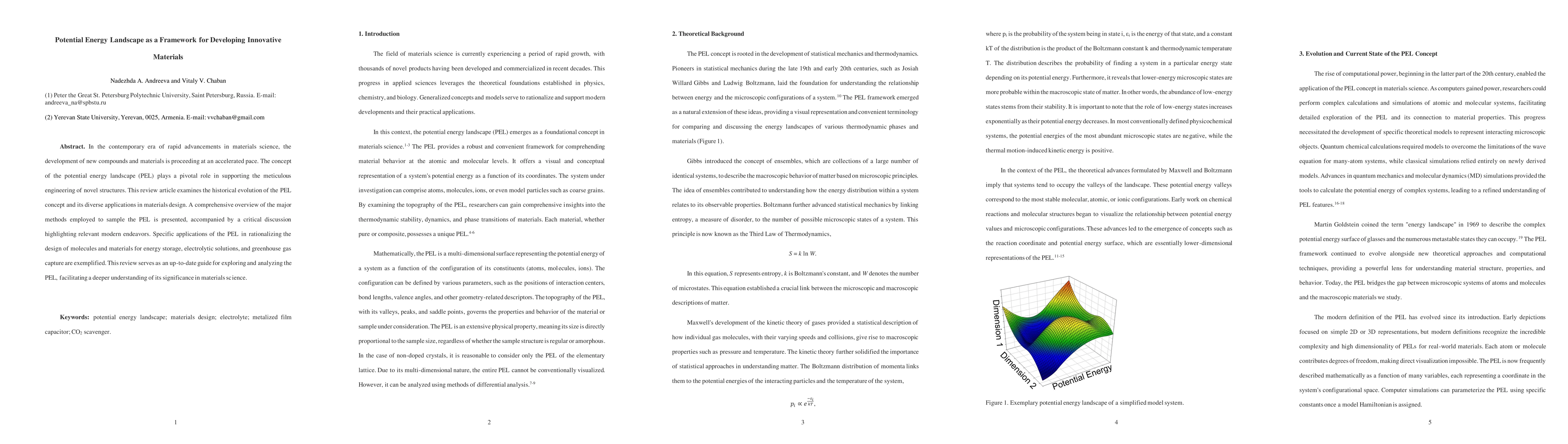 Thumbnail for Potential Energy Landscape as a Framework for Developing Innovative
  Materials