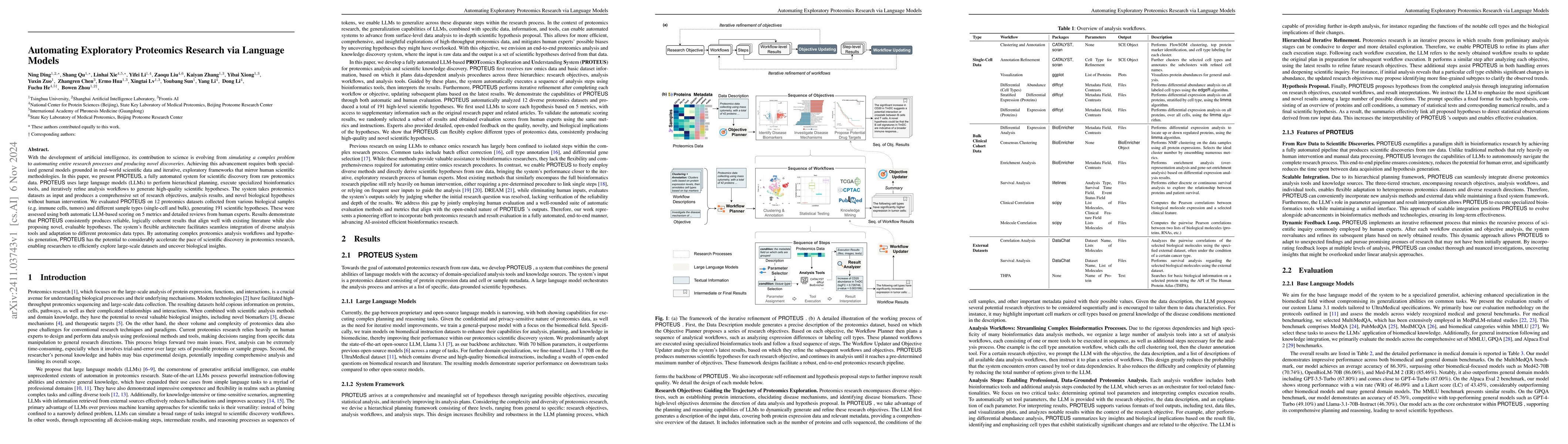 Thumbnail for Automating Exploratory Proteomics Research via Language Models