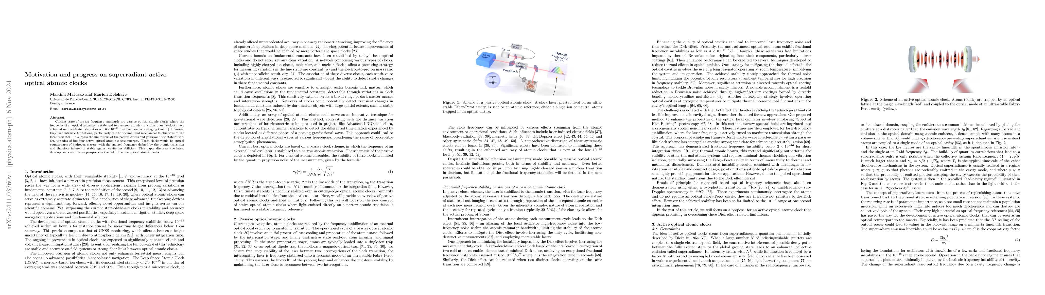 Thumbnail for Superradiant active optical atomic clocks: motivations and current
  challenges