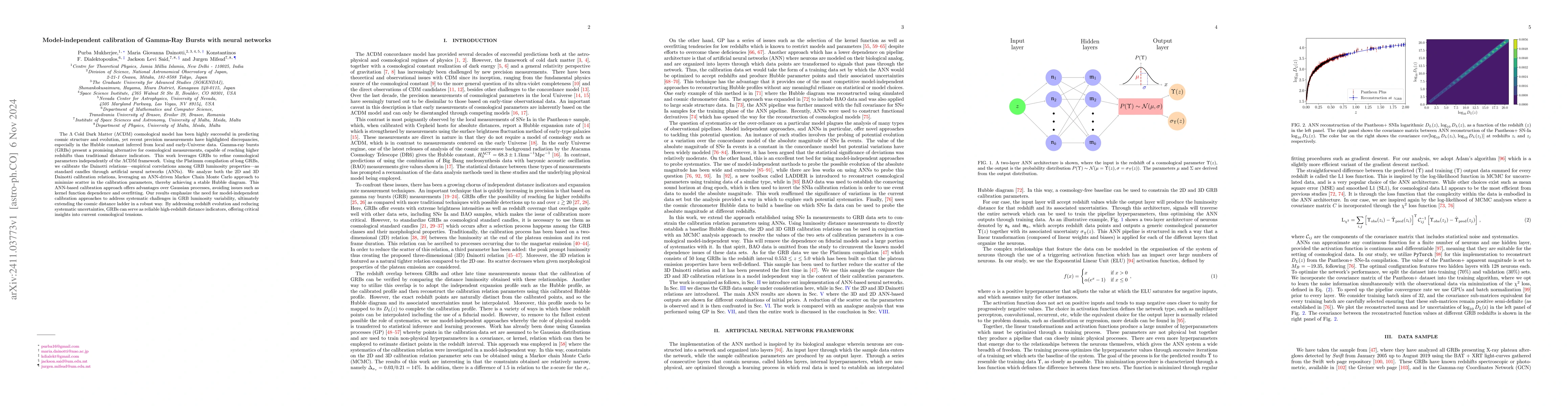 Thumbnail for Model-independent calibration of Gamma-Ray Bursts with neural networks