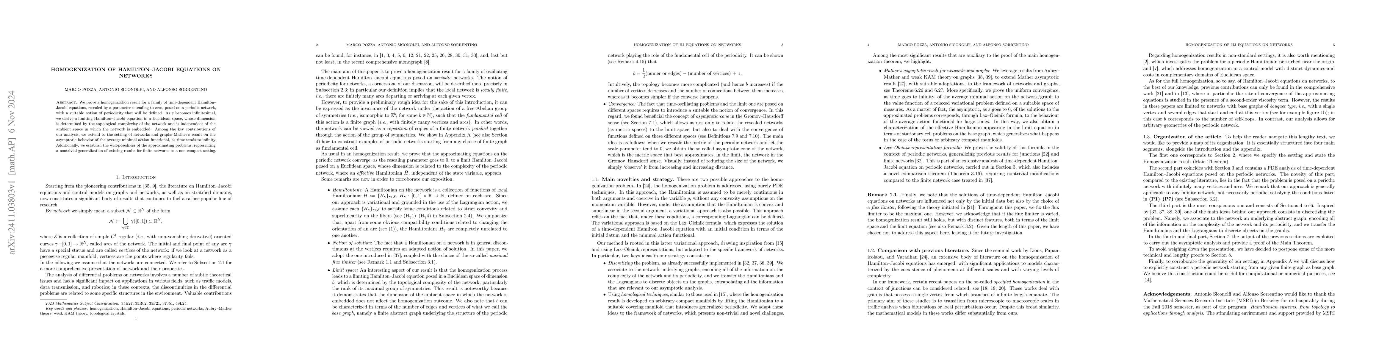 Thumbnail for Homogenization of Hamilton-Jacobi equations on networks