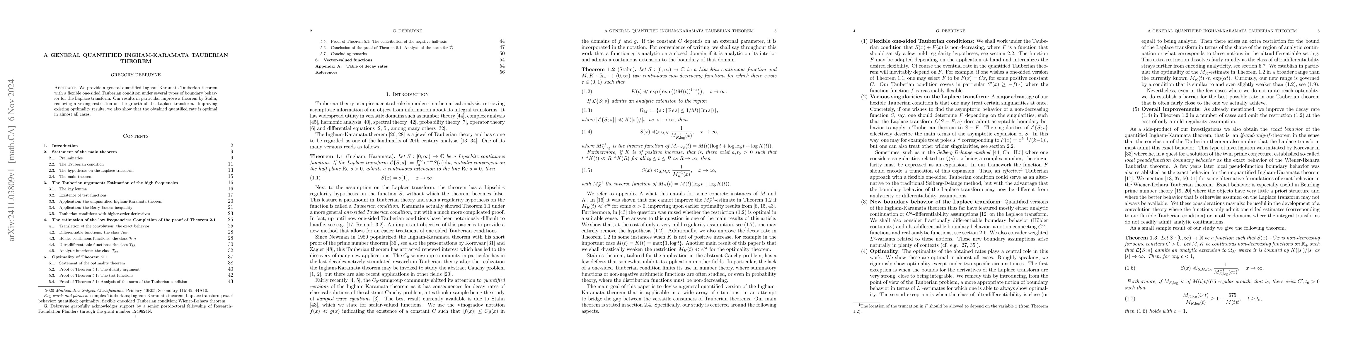 Thumbnail for A general quantified Ingham-Karamata Tauberian theorem
