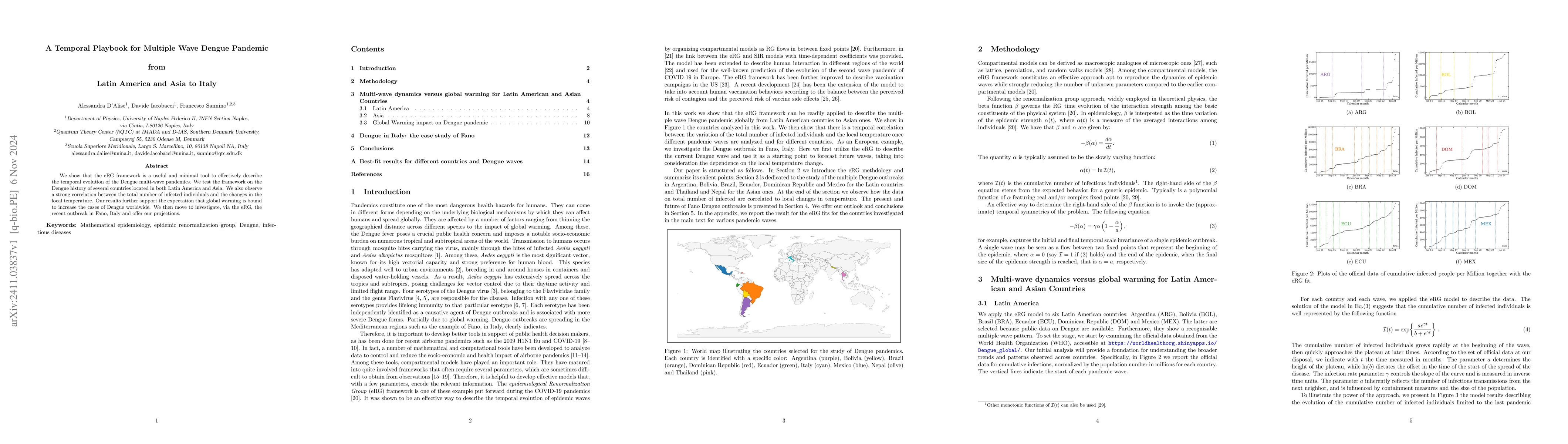 Thumbnail for A Temporal Playbook for Multiple Wave Dengue Pandemic from Latin America
  and Asia to Italy