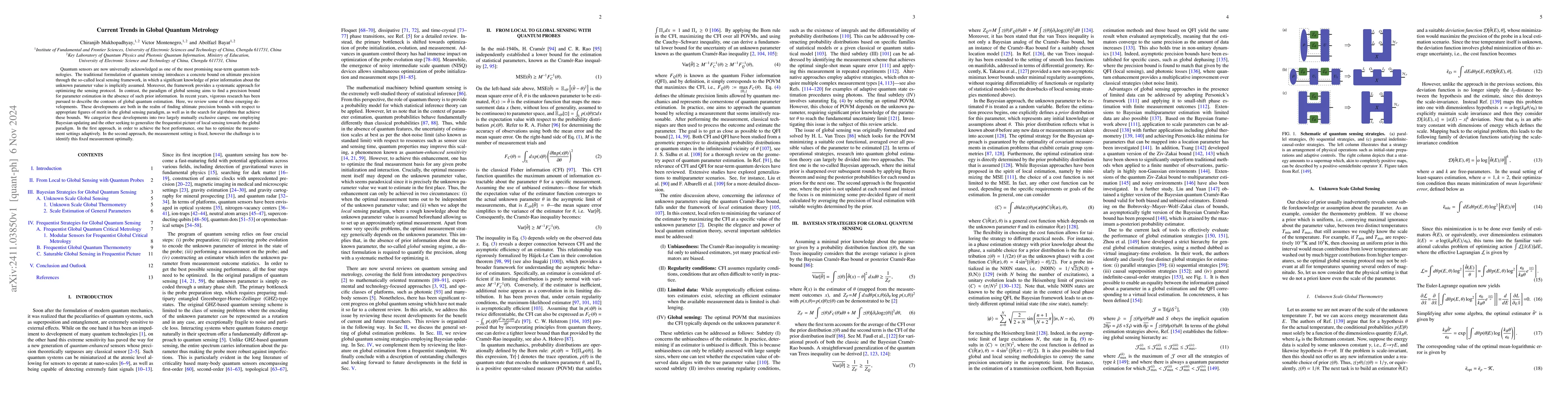 Thumbnail for Current Trends in Global Quantum Metrology