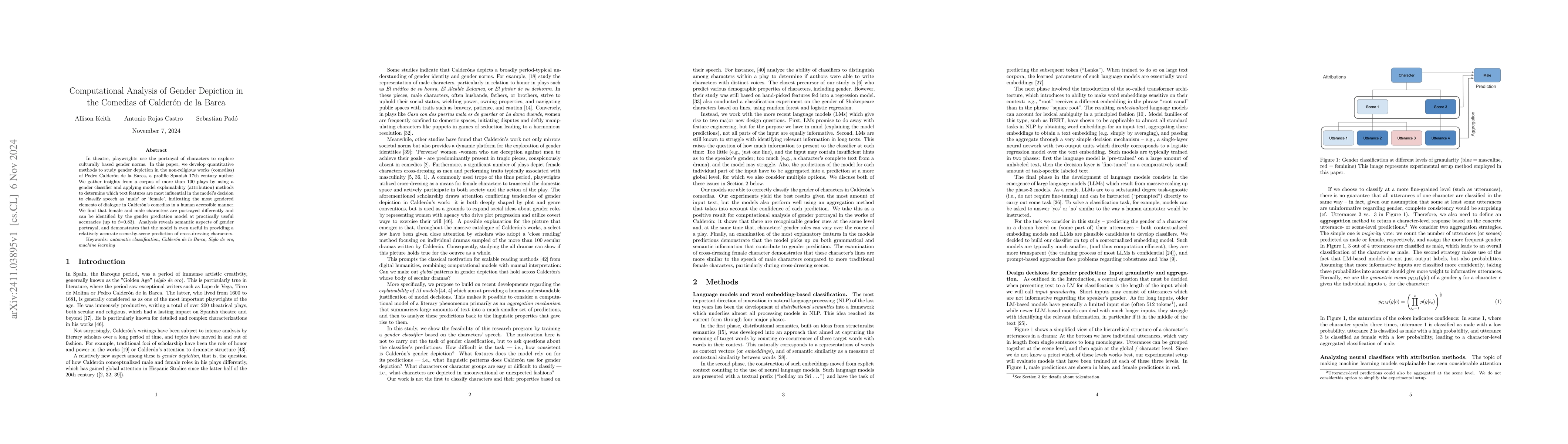 Thumbnail for Computational Analysis of Gender Depiction in the Comedias of Calderón
  de la Barca