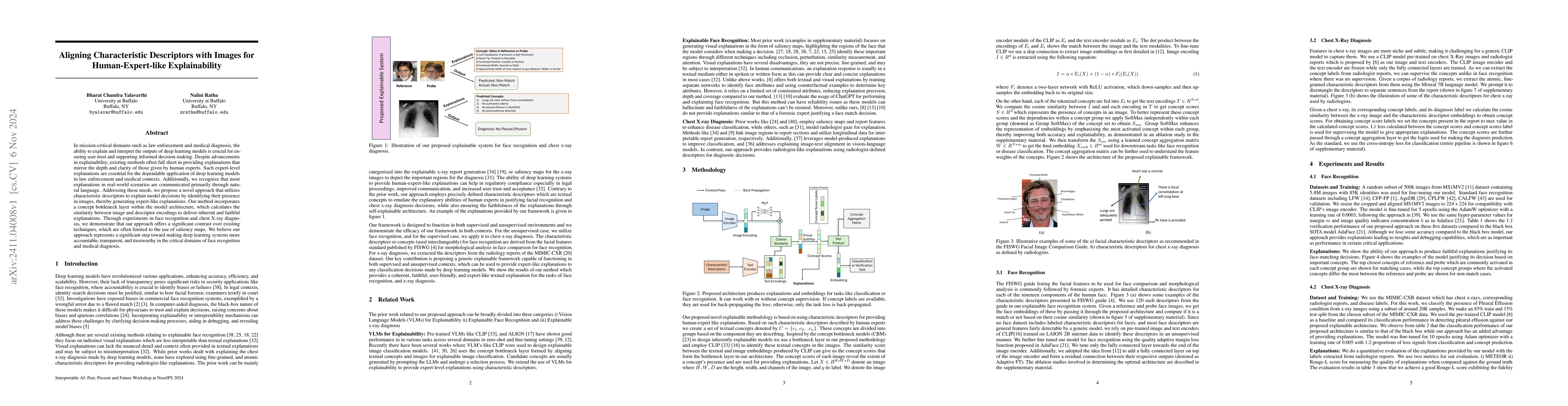 Thumbnail for Aligning Characteristic Descriptors with Images for Human-Expert-like
  Explainability