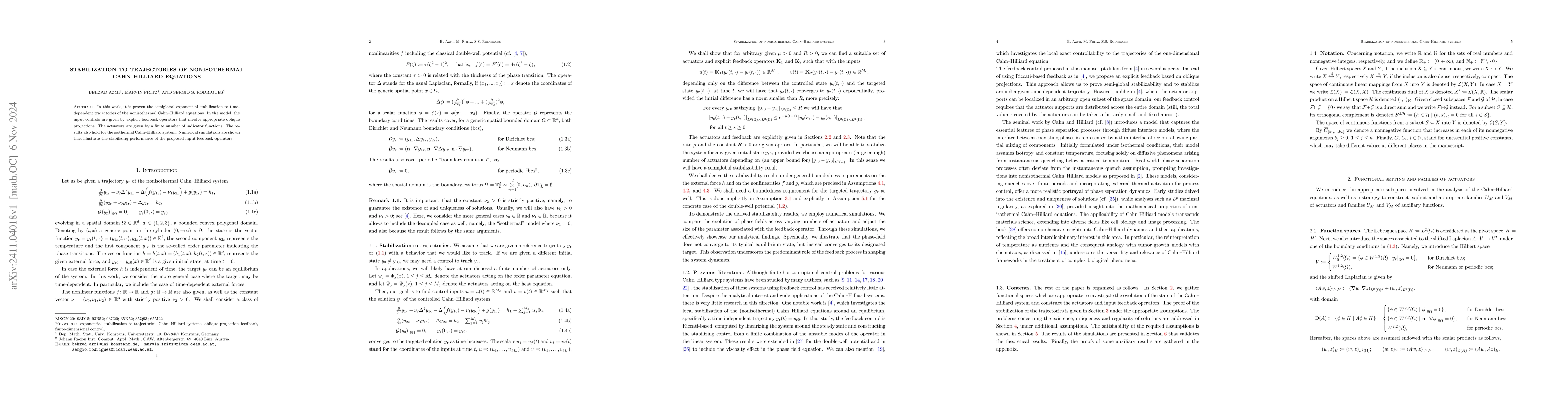 Thumbnail for Stabilization to trajectories of nonisothermal Cahn-Hilliard equations