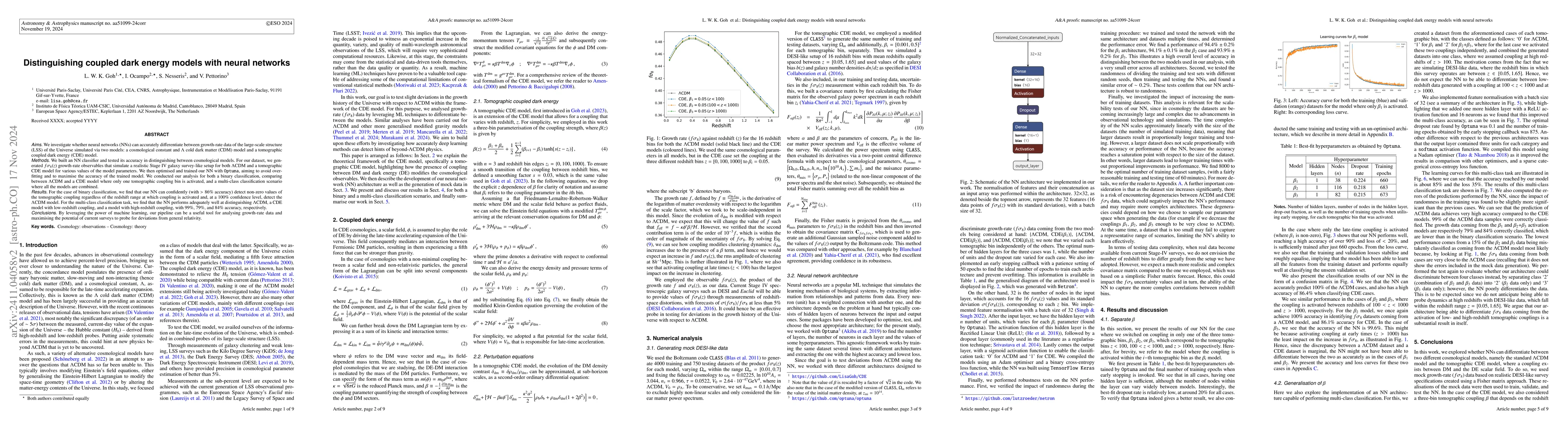 Thumbnail for Distinguishing Coupled Dark Energy Models with Neural Networks