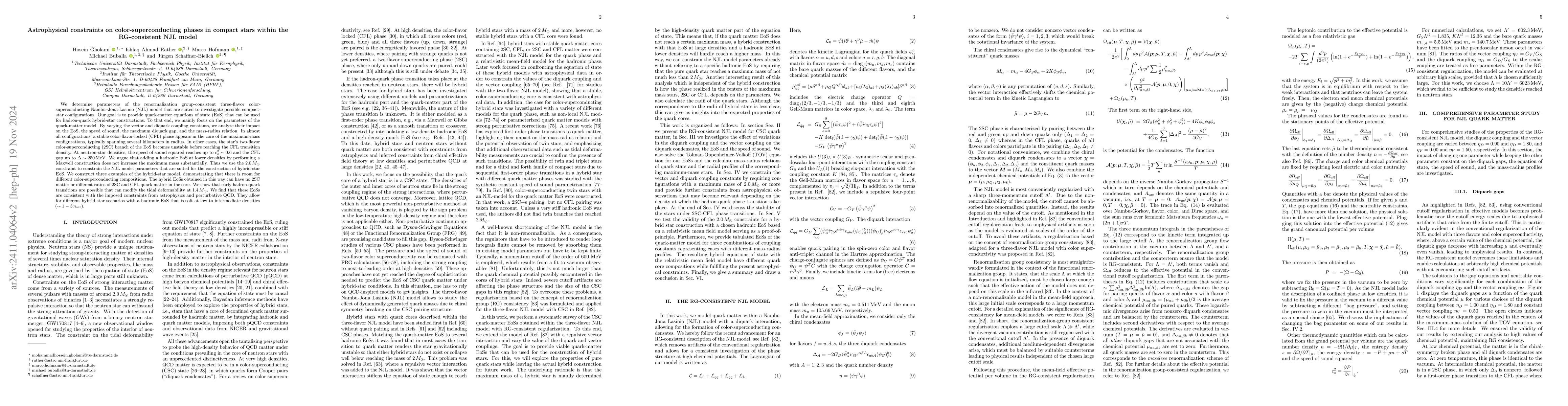 Thumbnail for Astrophysical constraints on color-superconducting phases in compact
  stars within the RG-consistent NJL model