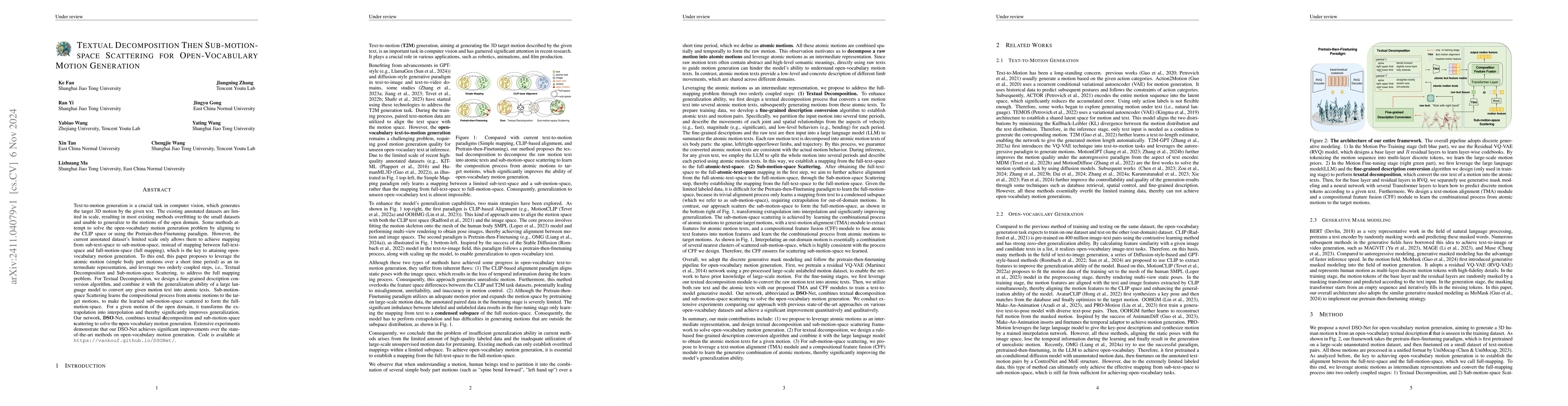 Thumbnail for Textual Decomposition Then Sub-motion-space Scattering for
  Open-Vocabulary Motion Generation