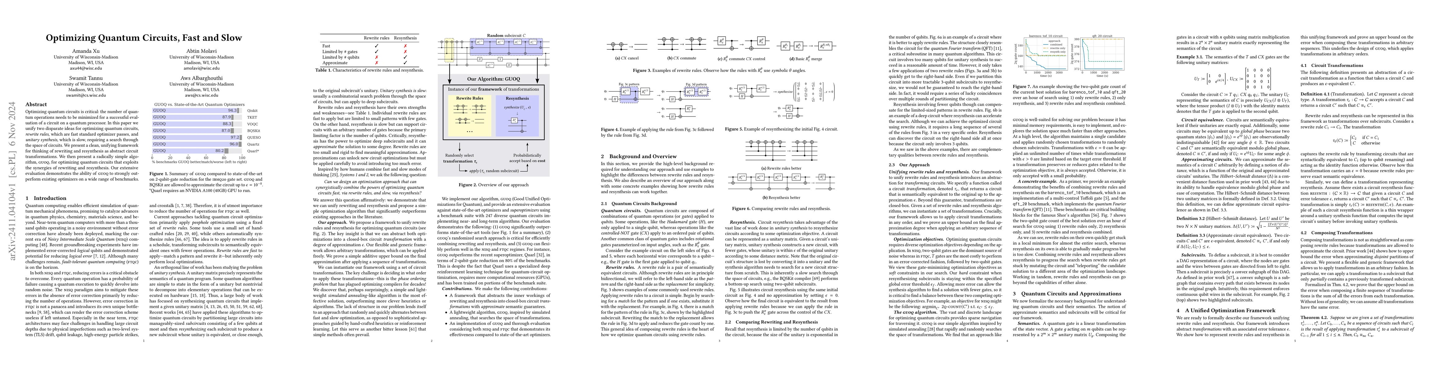 Thumbnail for Optimizing Quantum Circuits, Fast and Slow