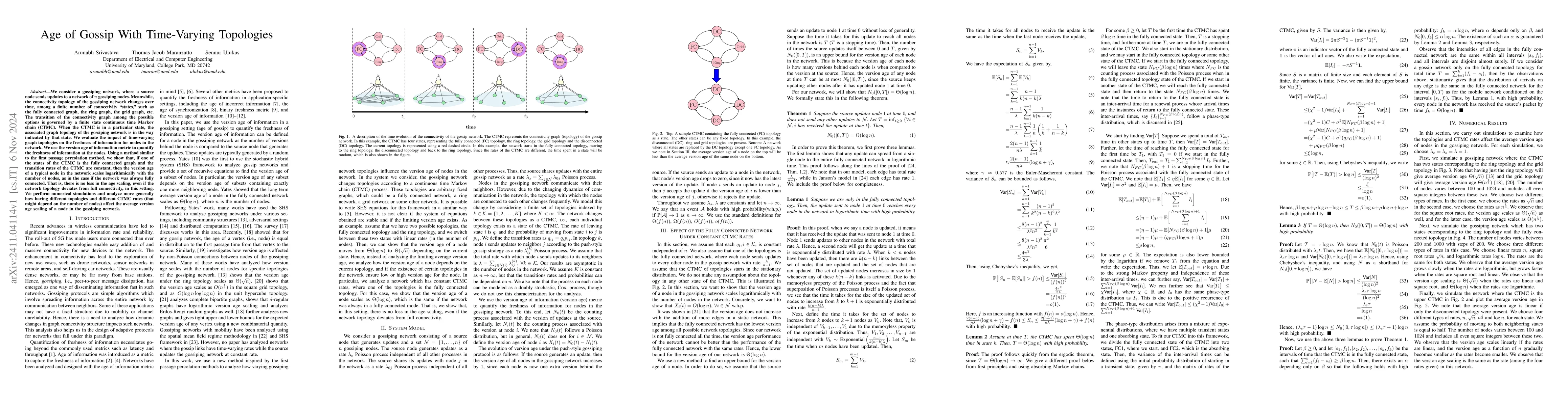 Thumbnail for Age of Gossip With Time-Varying Topologies