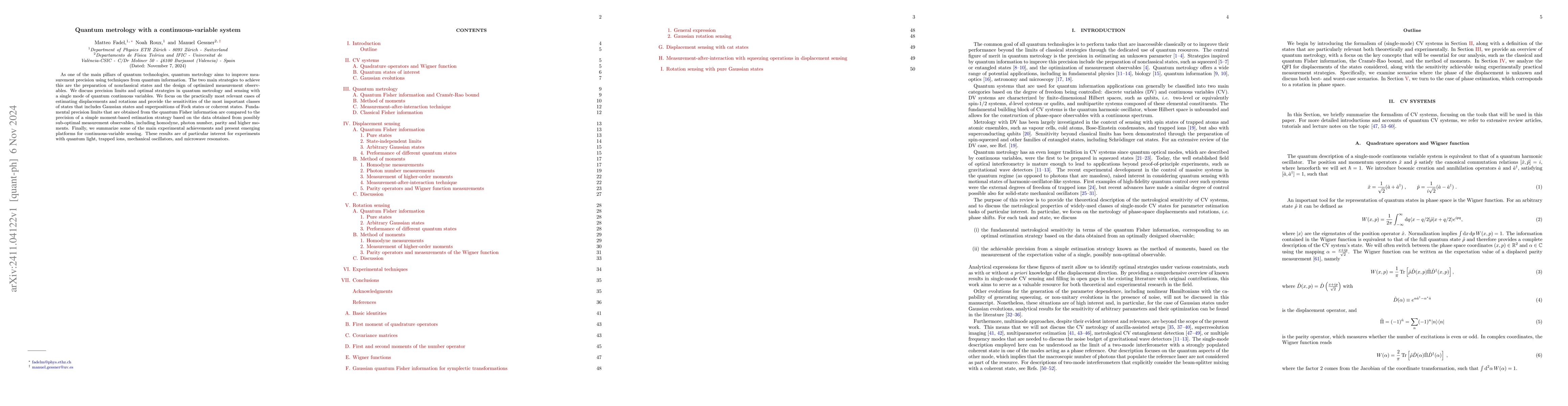 Thumbnail for Quantum metrology with a continuous-variable system