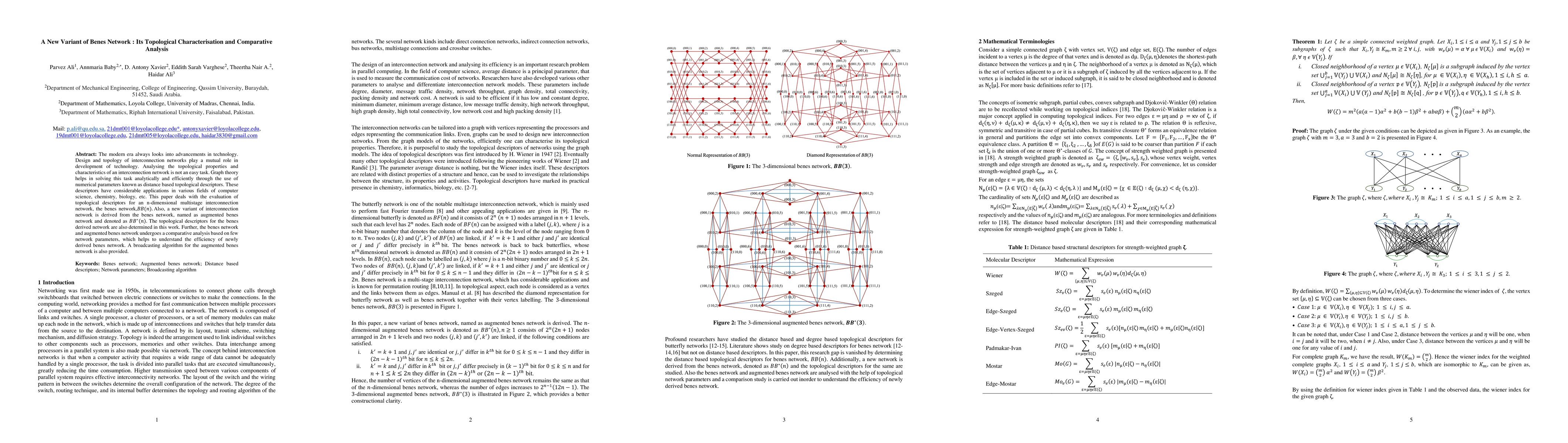 Thumbnail for A New Variant of Benes Network: Its Topological Characterisation and
  Comparative Analysis