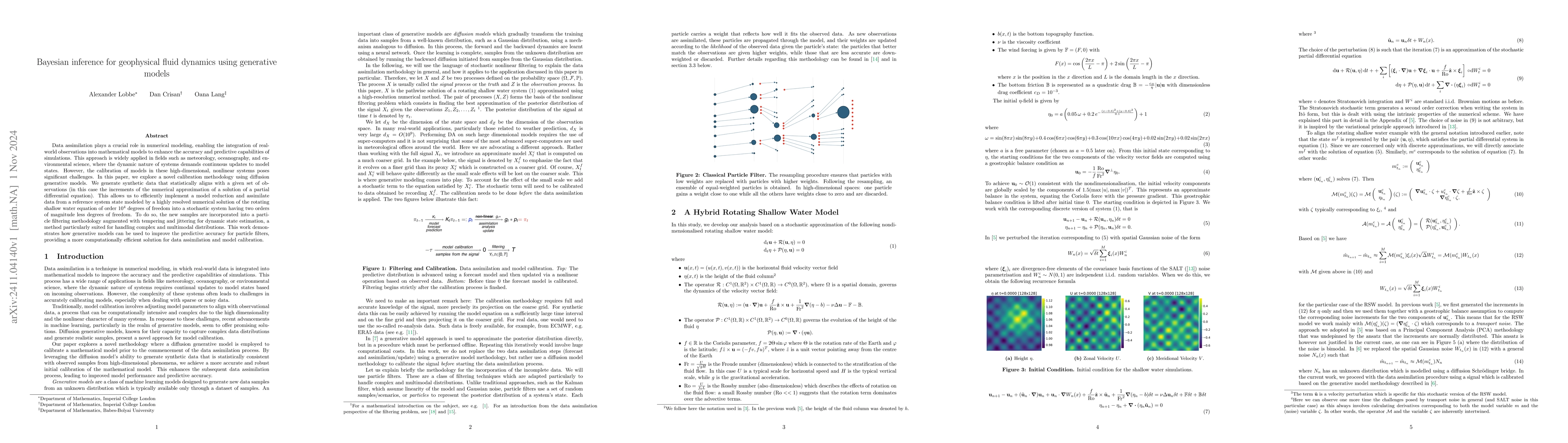 Thumbnail for Bayesian inference for geophysical fluid dynamics using generative
  models