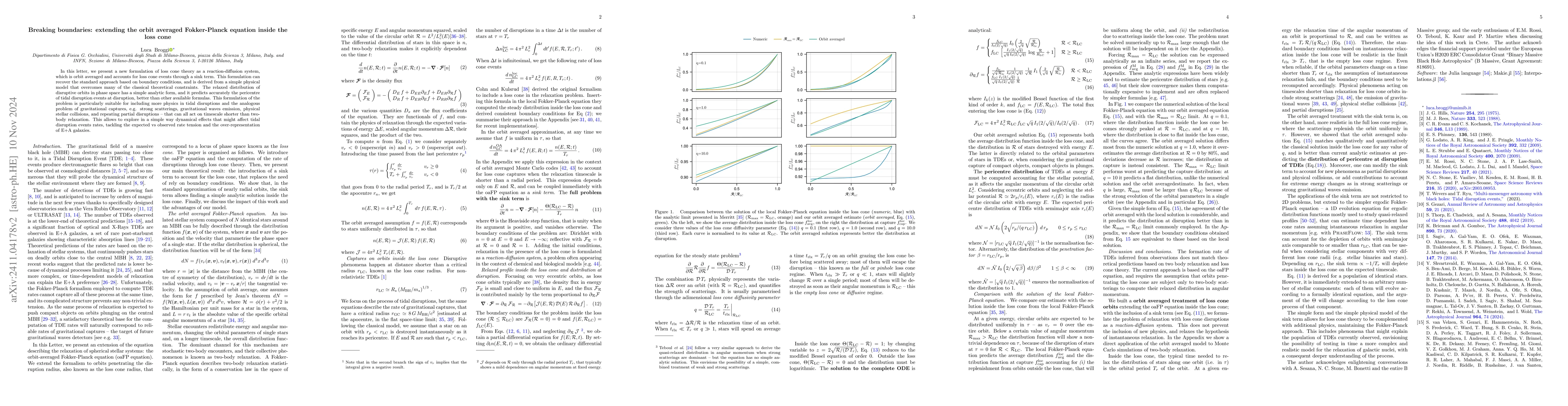 Thumbnail for Breaking boundaries: extending the orbit averaged Fokker-Planck equation
  inside the loss cone
