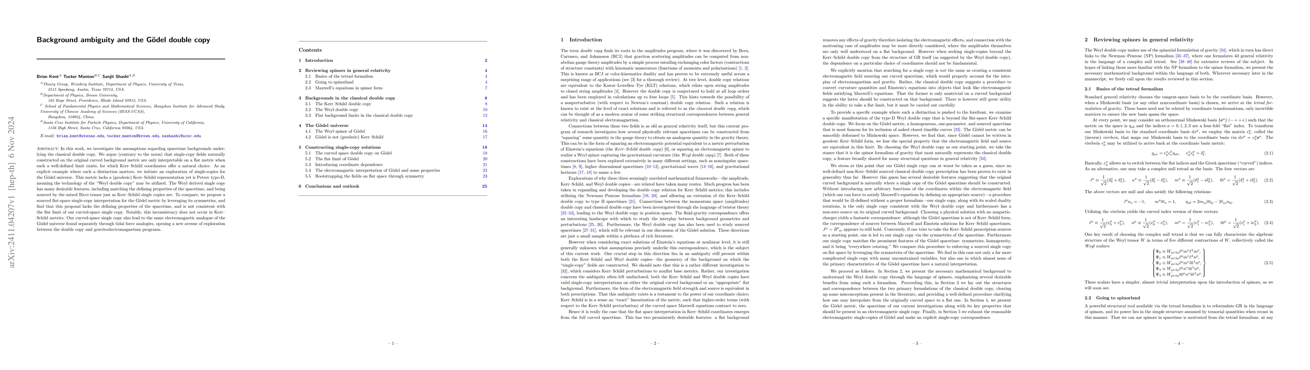 Thumbnail for Background ambiguity and the Gödel double copy