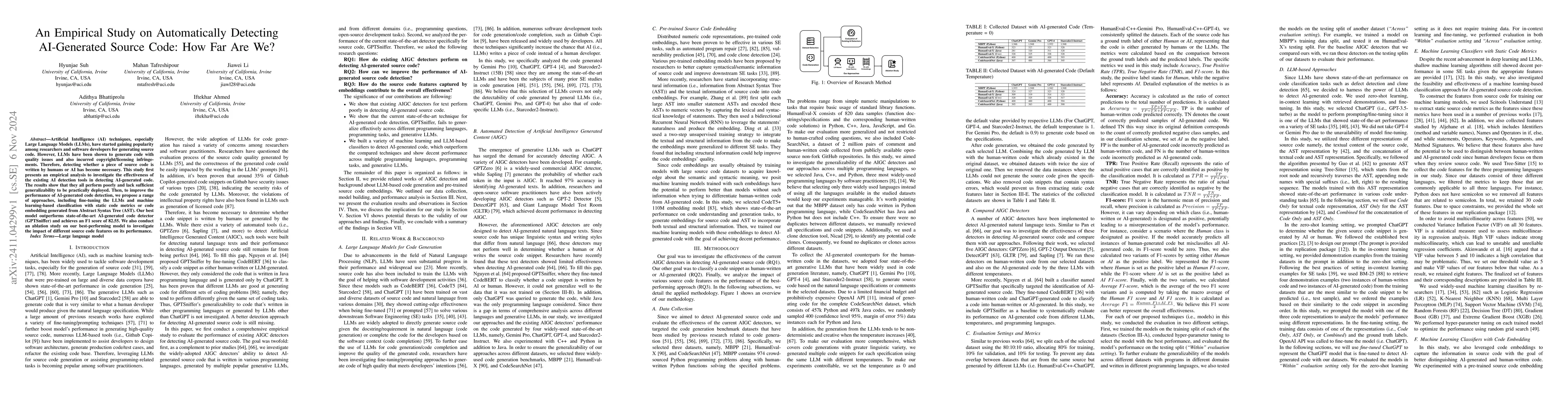 Thumbnail for An Empirical Study on Automatically Detecting AI-Generated Source Code:
  How Far Are We?