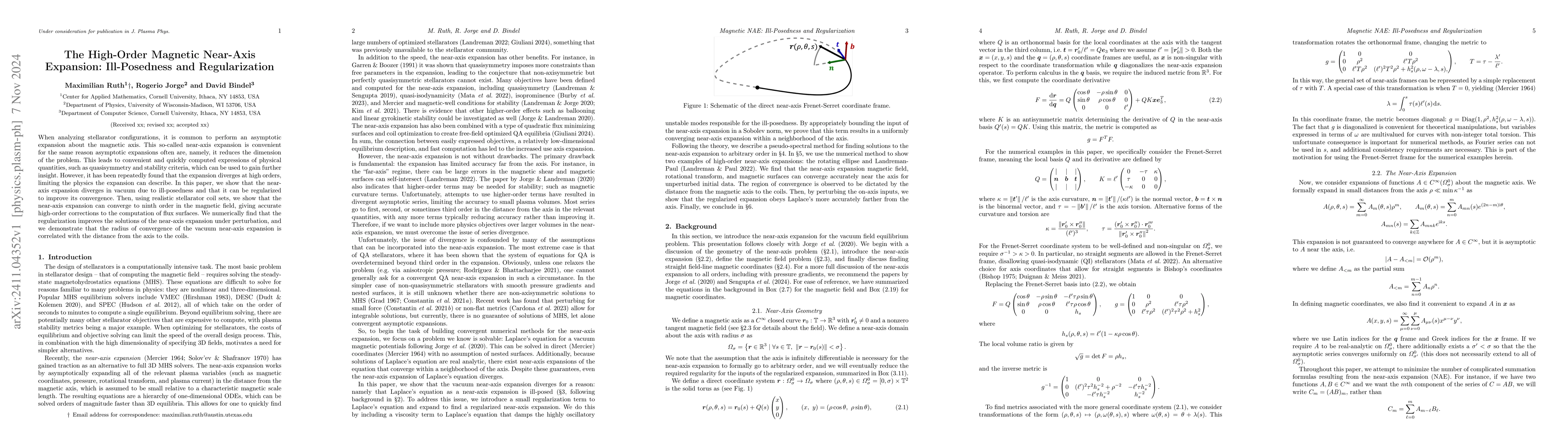 Thumbnail for The High-Order Magnetic Near-Axis Expansion: Ill-Posedness and
  Regularization