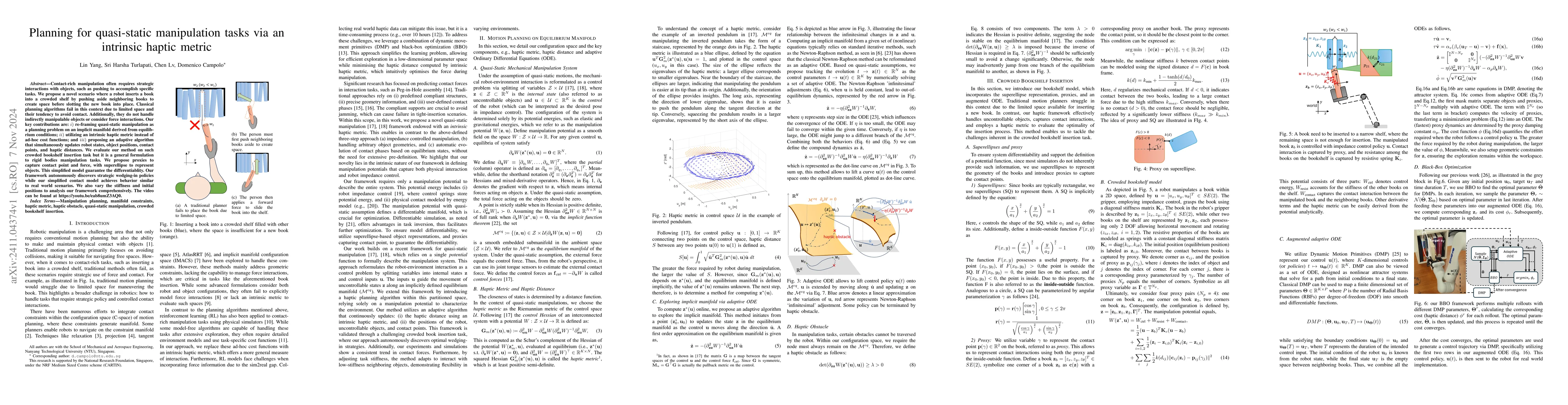 Thumbnail for Planning for quasi-static manipulation tasks via an intrinsic haptic
  metric