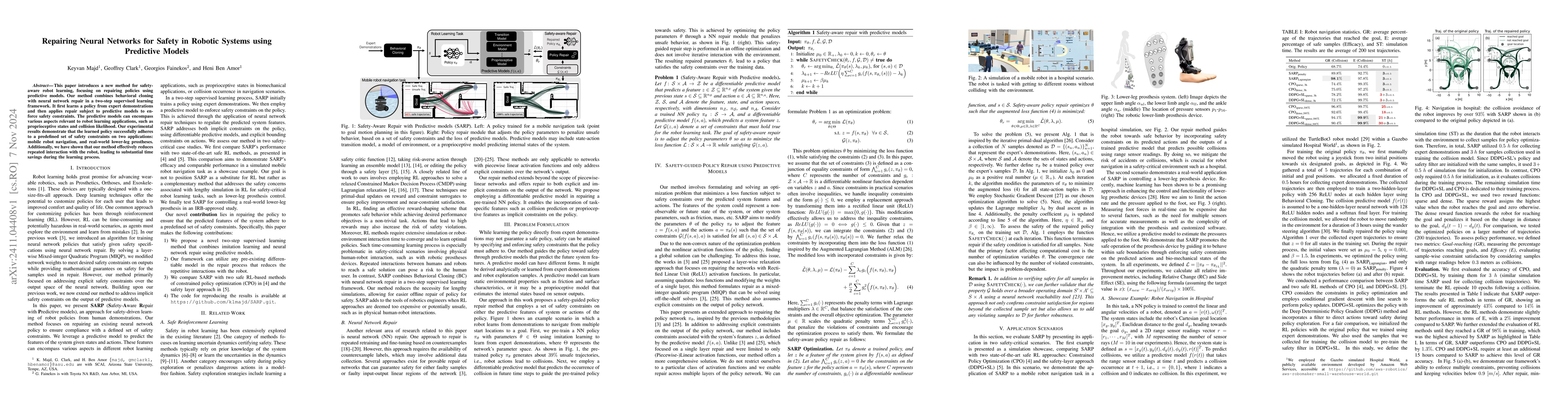 Thumbnail for Repairing Neural Networks for Safety in Robotic Systems using Predictive
  Models