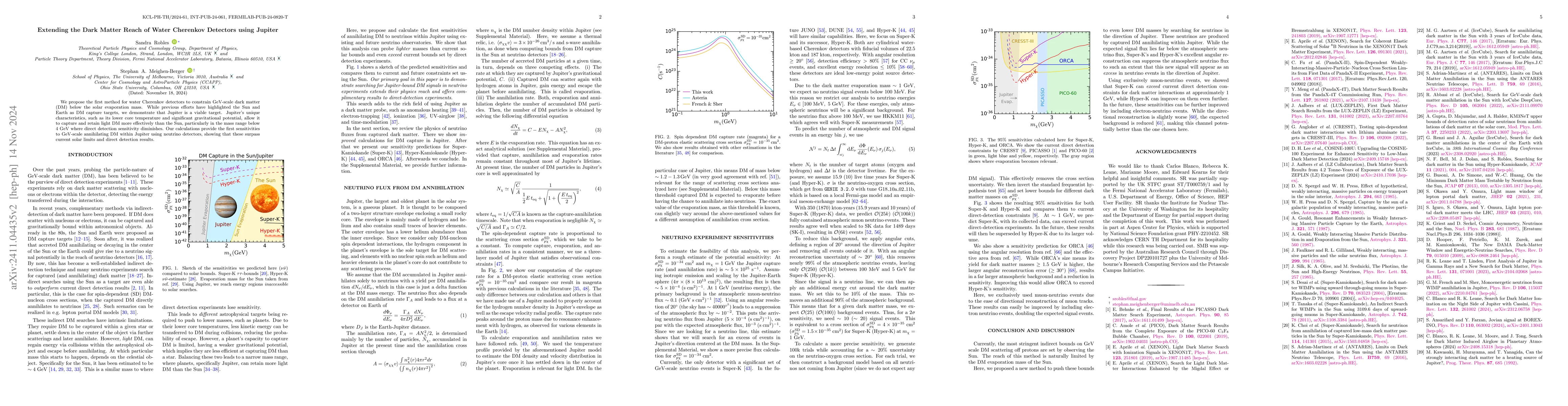Thumbnail for Extending the Dark Matter Reach of Water Cherenkov Detectors using
  Jupiter