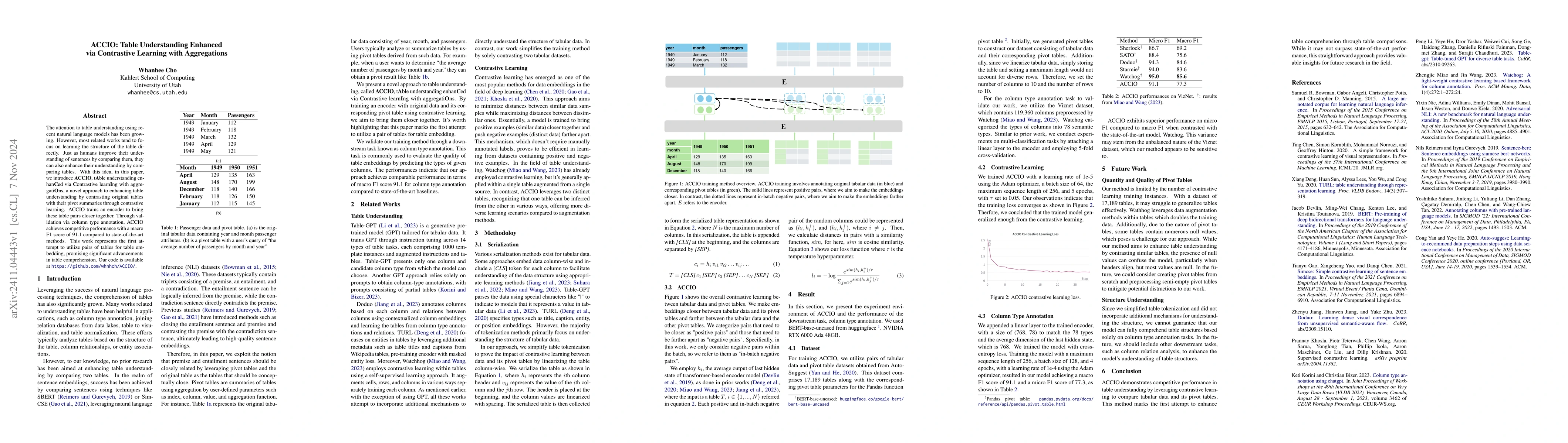 Thumbnail for ACCIO: Table Understanding Enhanced via Contrastive Learning with
  Aggregations