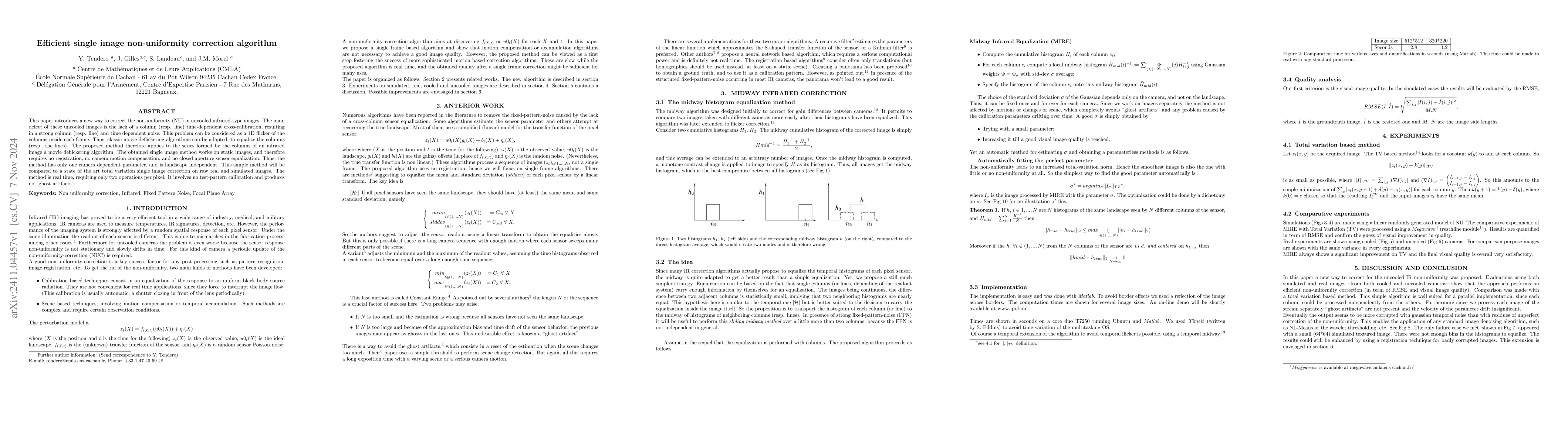 Thumbnail for Efficient single image non-uniformity correction algorithm