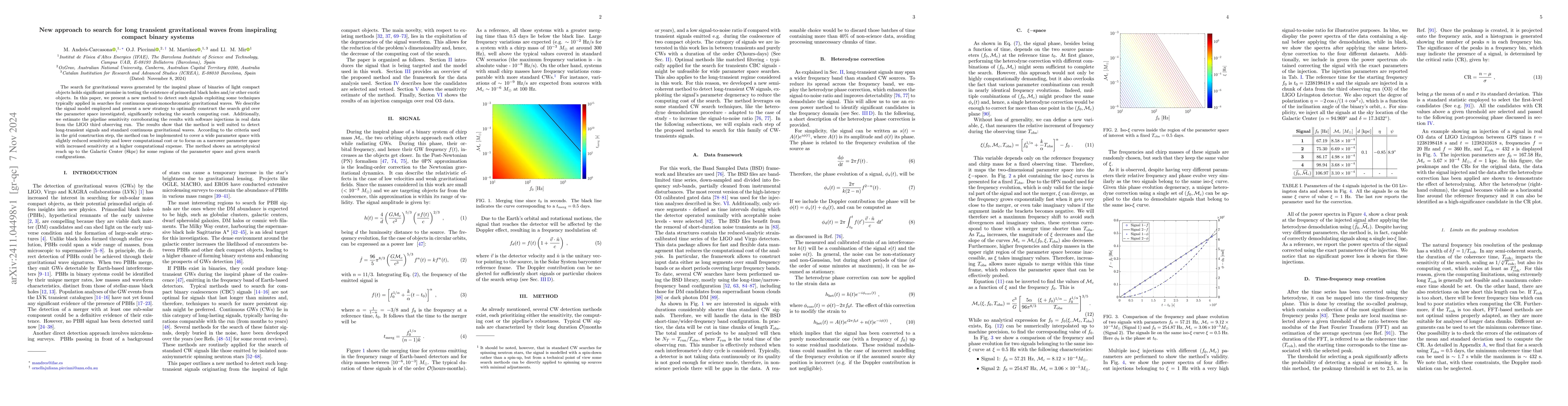 Thumbnail for New approach to search for long transient gravitational waves from
  inspiraling compact binary systems