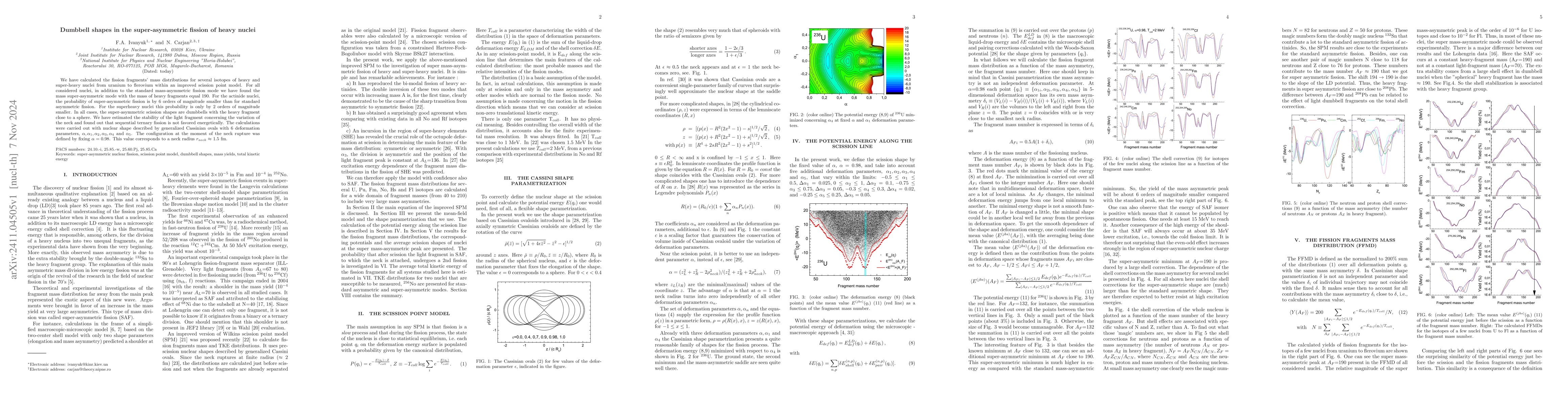 Thumbnail for Dumbbell shapes in the super-asymmetric fission of heavy nuclei