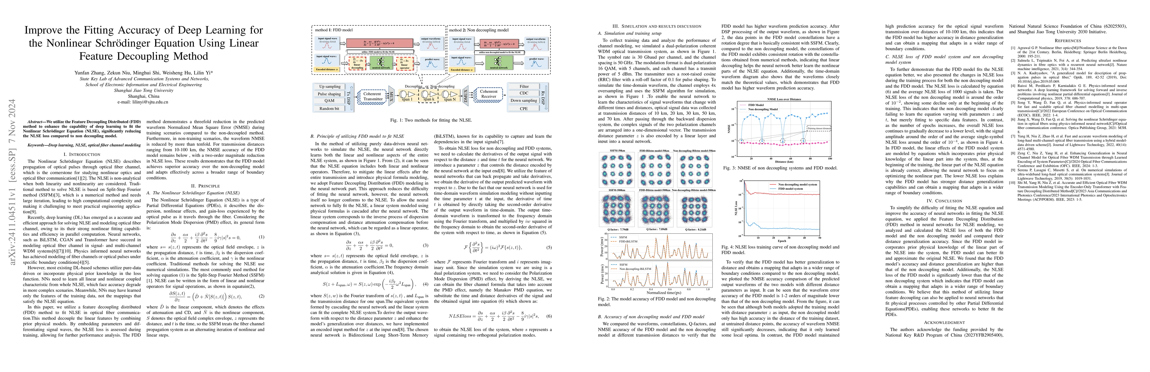 Thumbnail for Improve the Fitting Accuracy of Deep Learning for the Nonlinear
  Schrödinger Equation Using Linear Feature Decoupling Method
