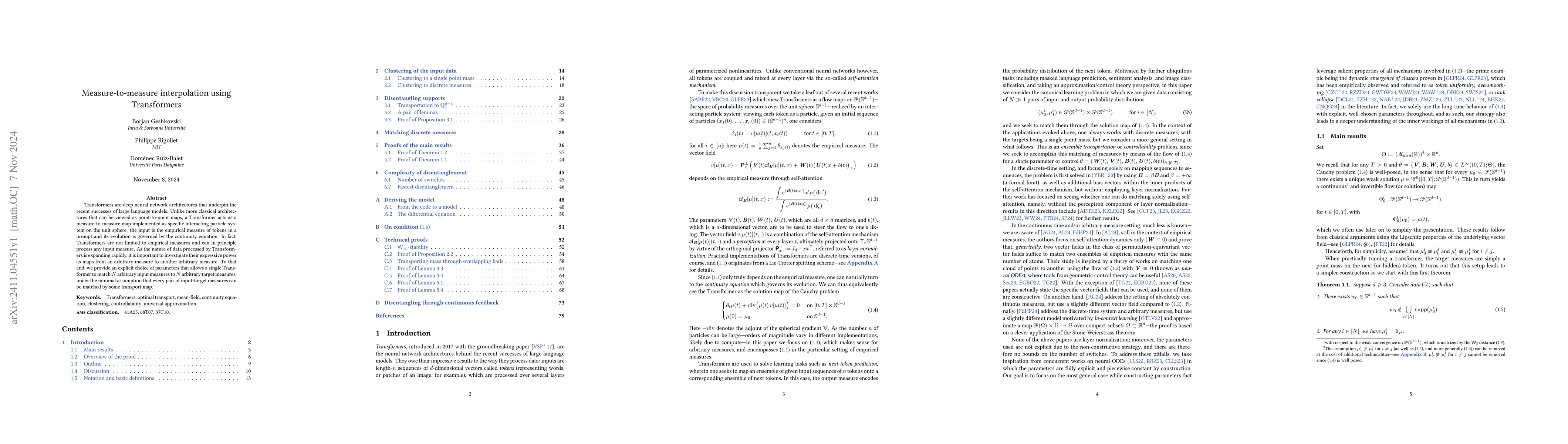 Thumbnail for Measure-to-measure interpolation using Transformers