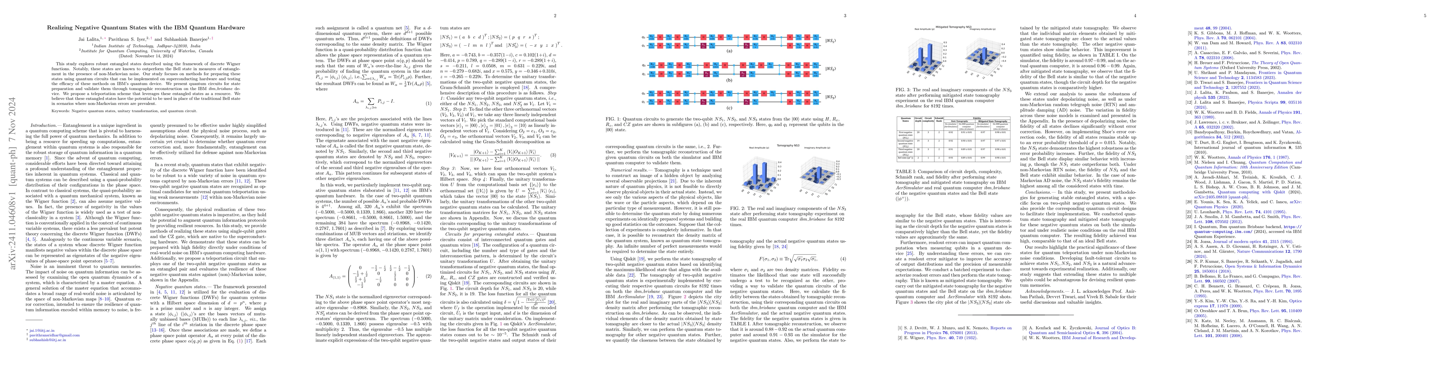Thumbnail for Realizing Negative Quantum States with the IBM Quantum Hardware