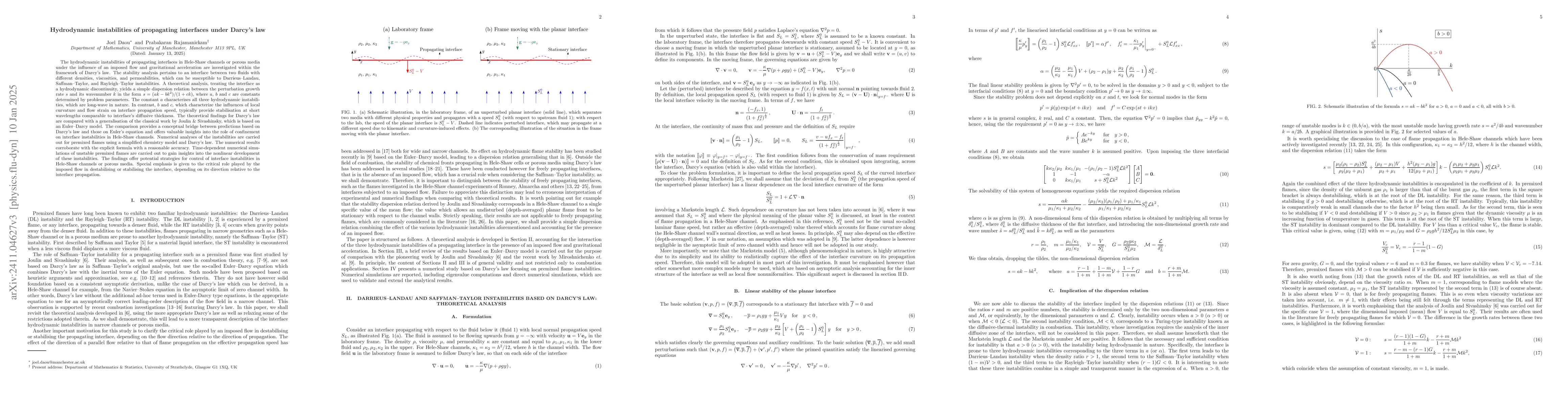 Thumbnail for Hydrodynamic instabilities of propagating interfaces under Darcy's law