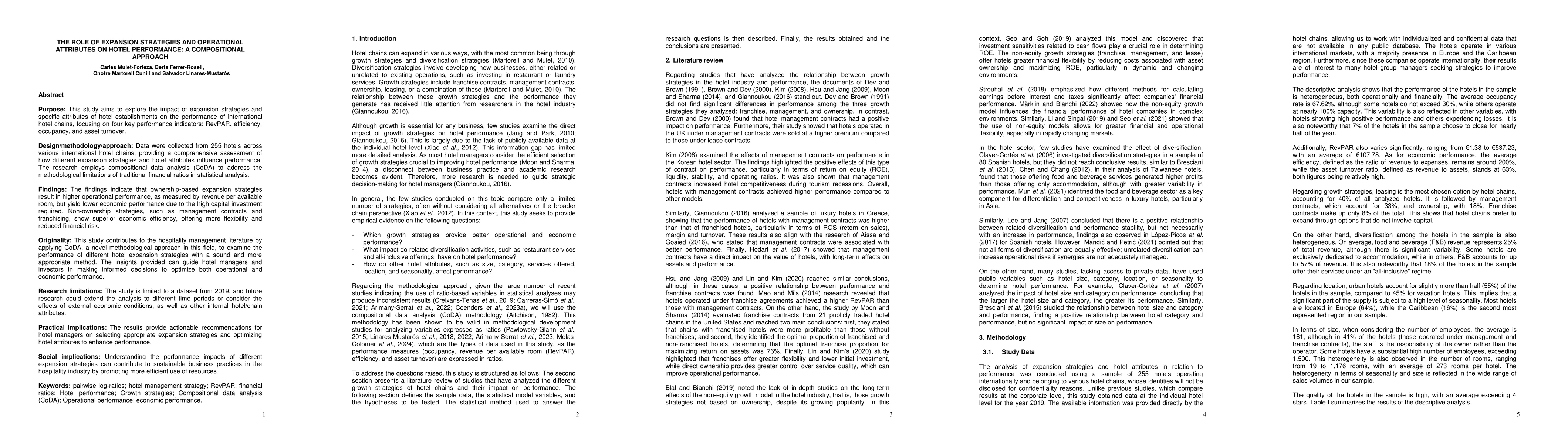 Thumbnail for The role of expansion strategies and operational attributes on hotel
  performance: a compositional approach