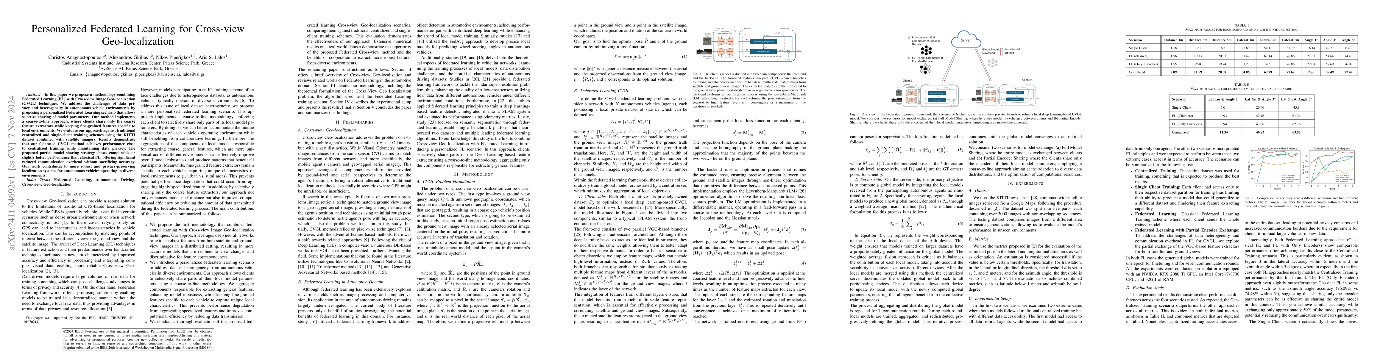 Thumbnail for Personalized Federated Learning for Cross-view Geo-localization