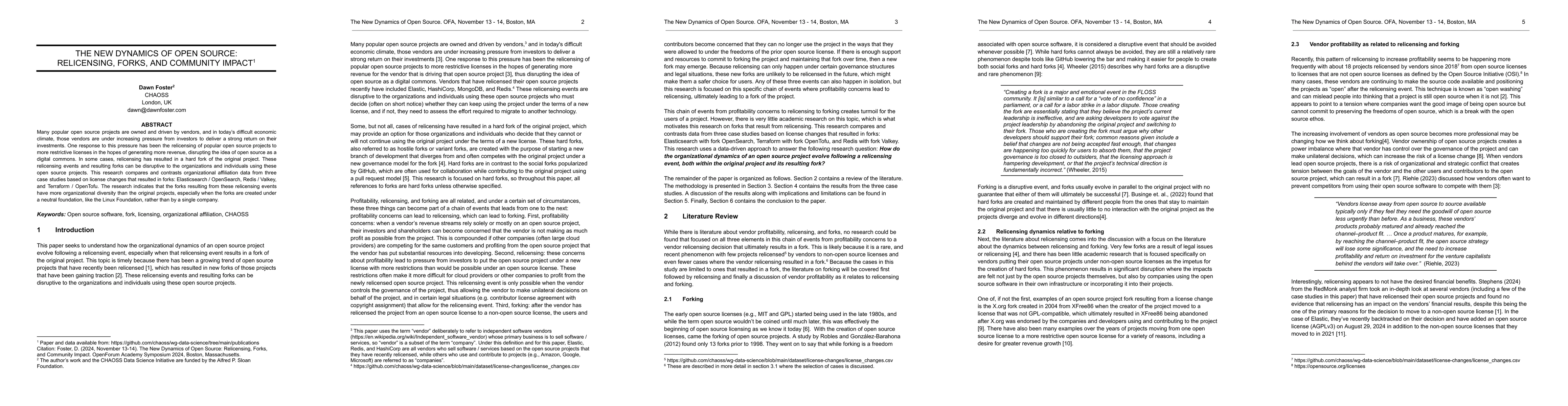 Thumbnail for The New Dynamics of Open Source: Relicensing, Forks, & Community Impact