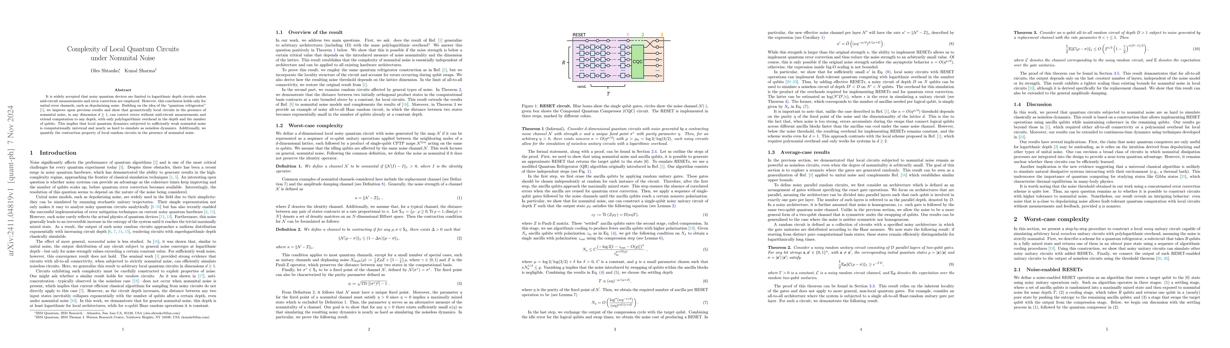 Thumbnail for Complexity of Local Quantum Circuits under Nonunital Noise