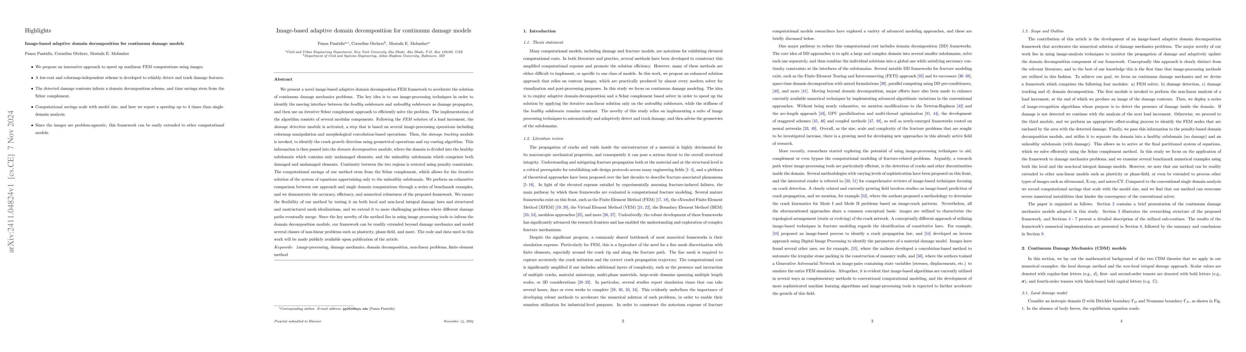 Thumbnail for Image-based adaptive domain decomposition for continuum damage models