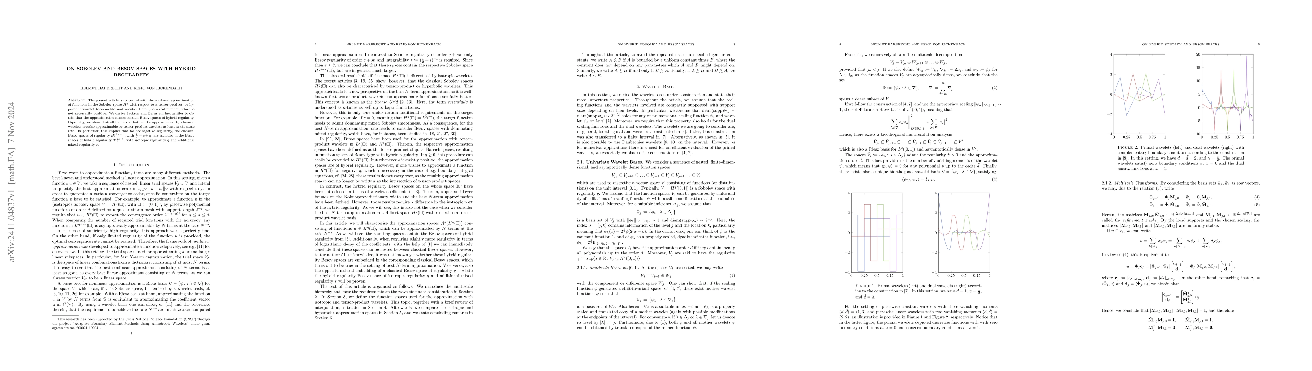 Thumbnail for On Sobolev and Besov Spaces With Hybrid Regularity