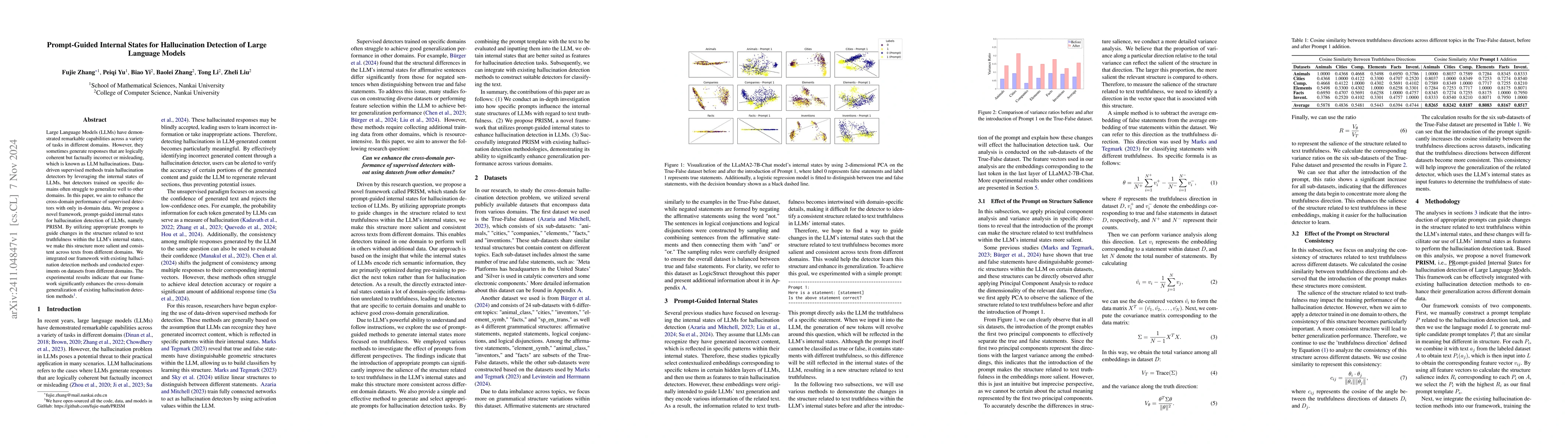 Thumbnail for Prompt-Guided Internal States for Hallucination Detection of Large
  Language Models