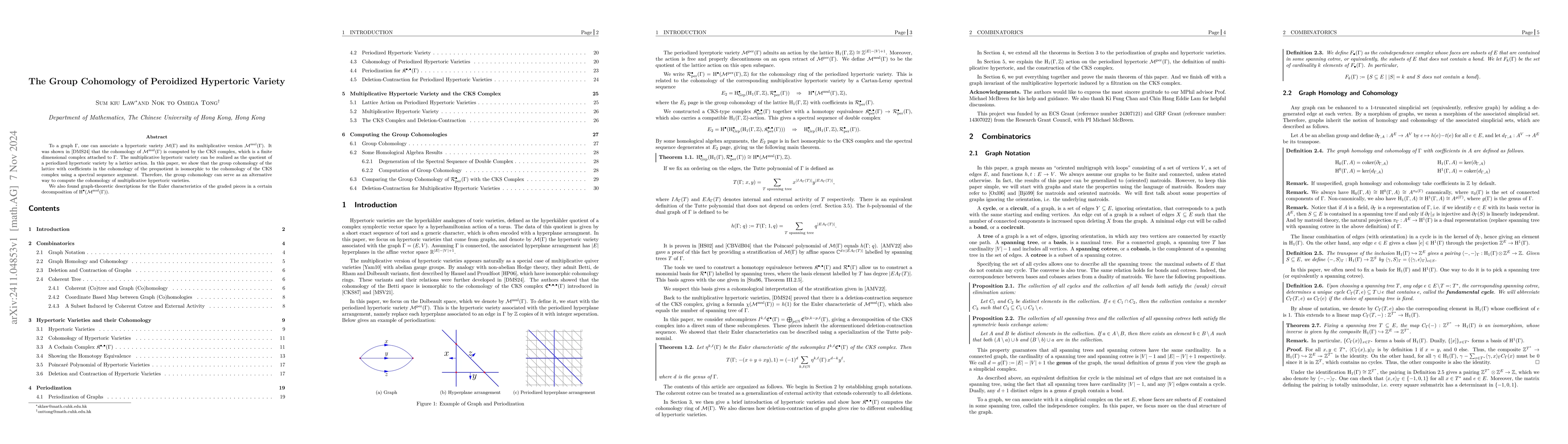Thumbnail for The Group Cohomology of Peroidized Hypertoric Variety